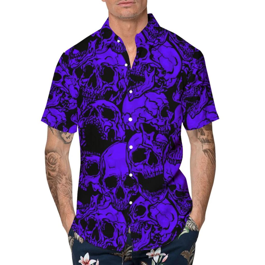 Purple Skull Men's Sweatshirt