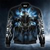 Dark Biker Hunter Skull Bomber Jacket