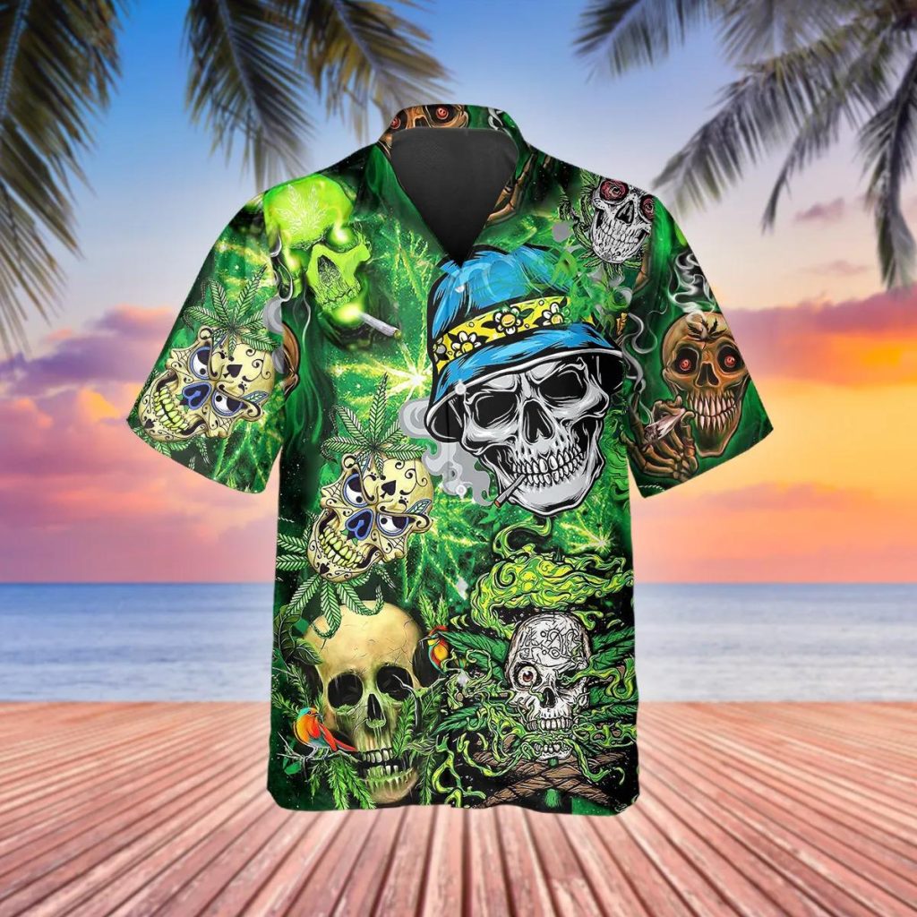 DRYFIT TECH T-SHIRT - DEAD CENTER TROPICAL SKULL main image 1