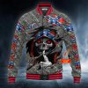 Patriotism CSA US Flag Shh Skull Custom Baseball Jacket