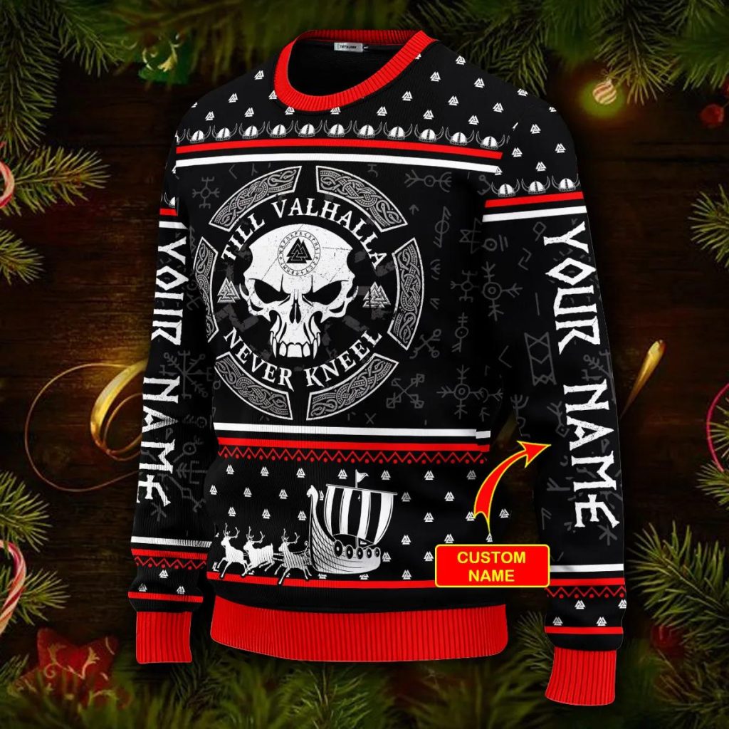 Viking Valhalla Christmas Ugly Sweater