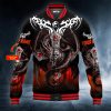 Yinyang Swords Dragon On Cross Skull Custom Baseball Jacket