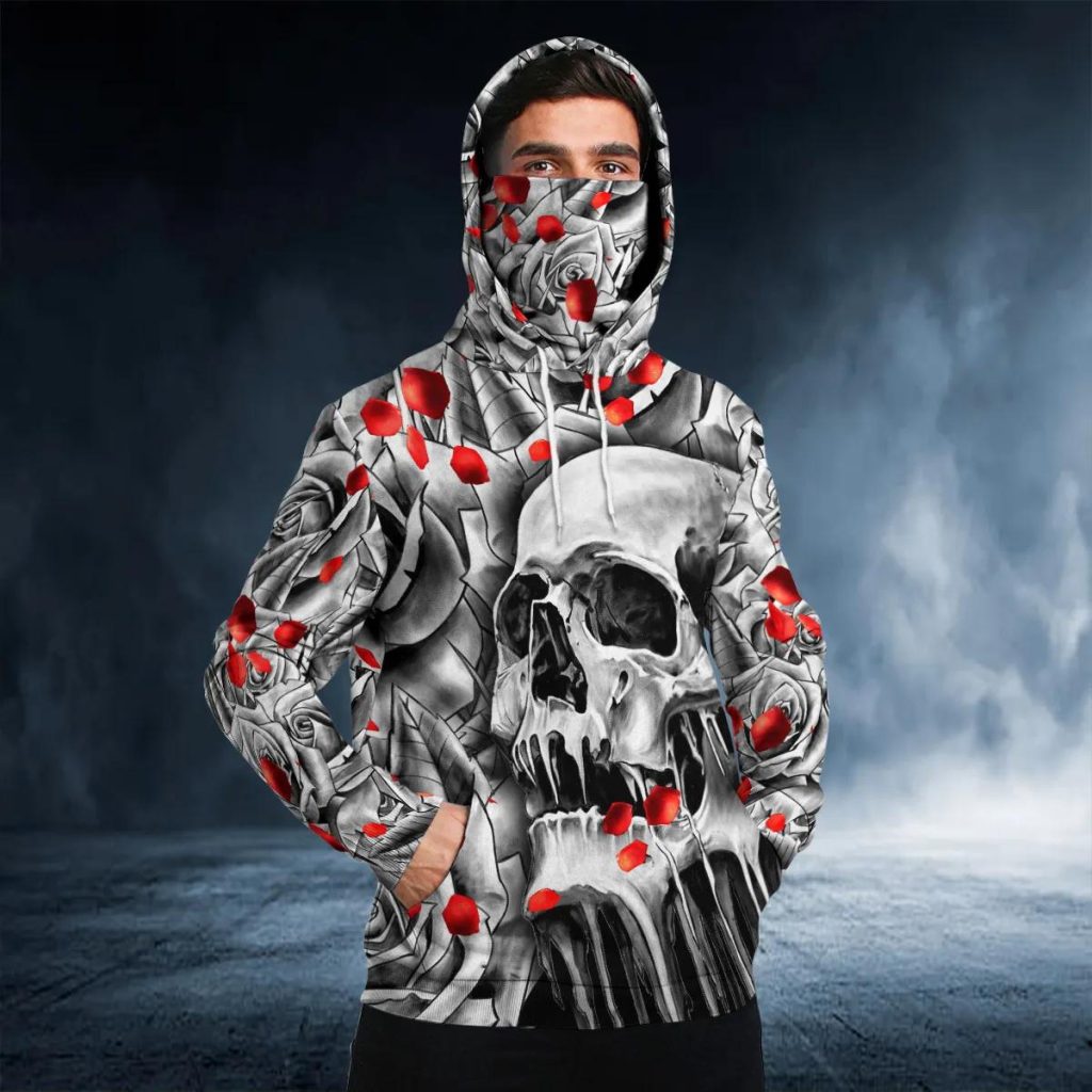 Rose Skull Men's Hoodie