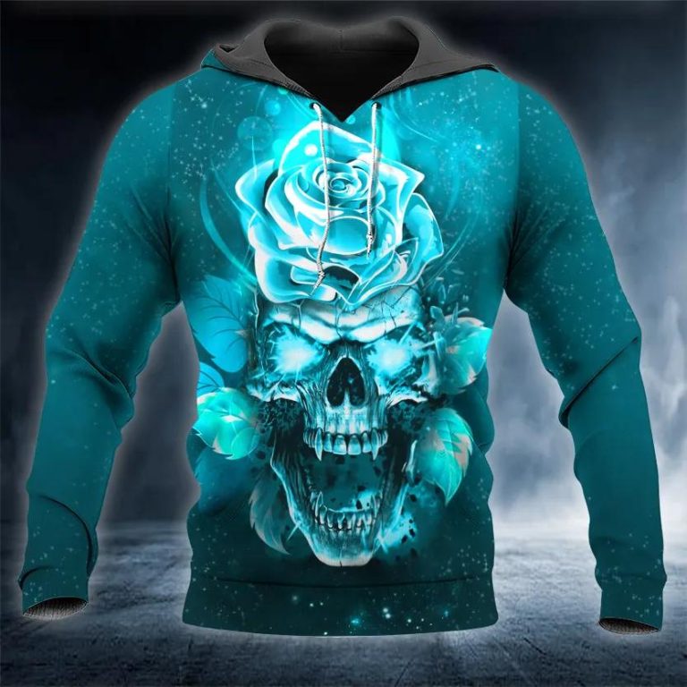 Street 3D Bone Print Thick Hoodie