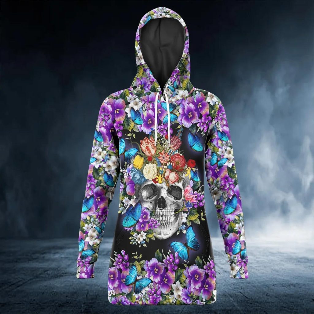 Purple Skull Women's Hoodie