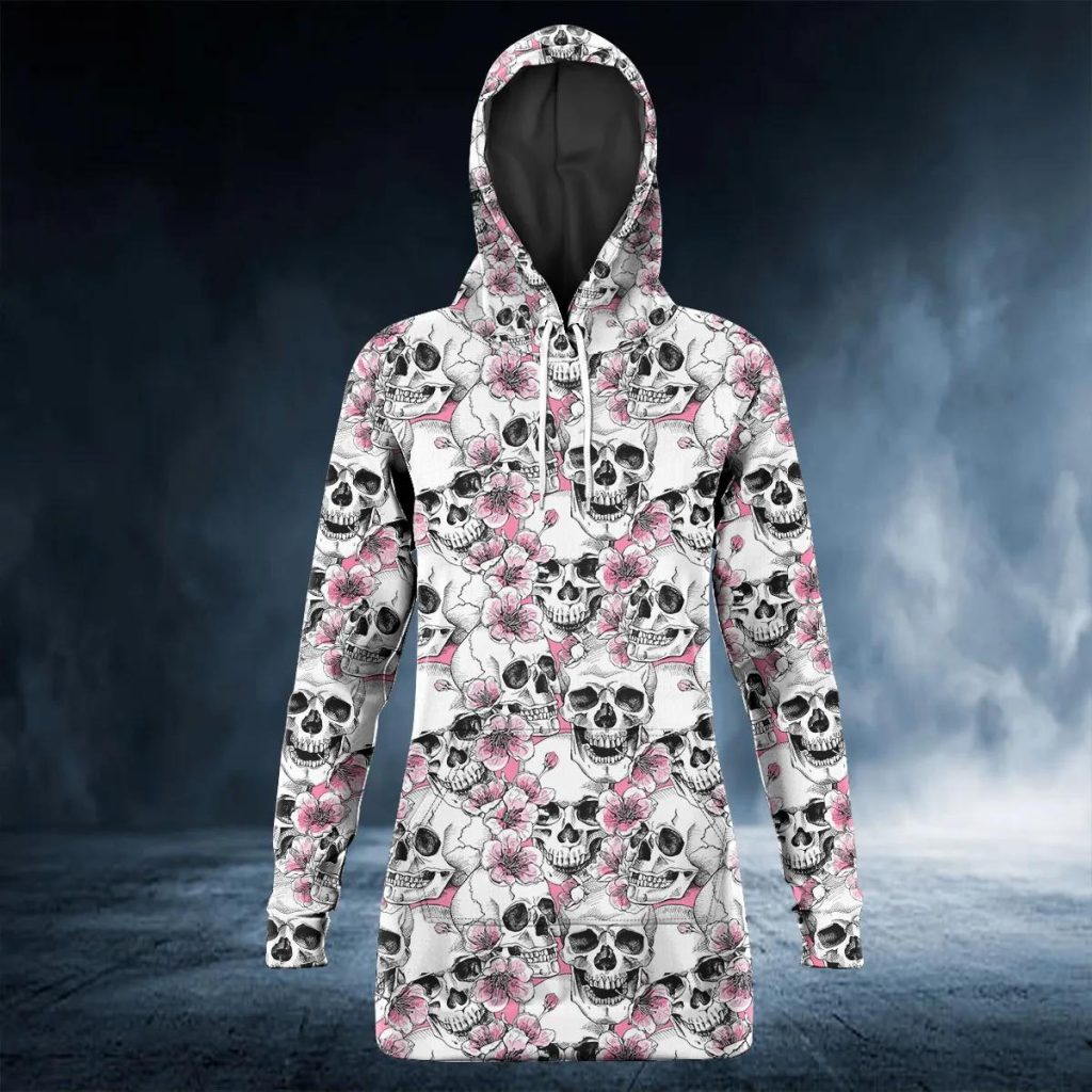 Blue Sugar Skull Women's Hoodie