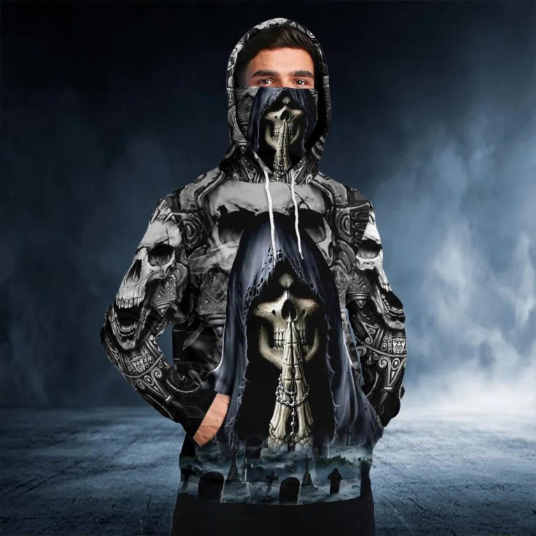 Unisex Summer Breathable 3D Ghost Skull Bandana Neck Gaiter Sun Guard main image 1