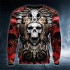 Aztec Mayan Warrior Skull 3D Sweatshirt