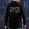 Be Strong Be Brave Be Humble Be Badass Assassin Skull Sweatshirt Mens