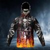 Five Ghost Riders Skull 3D Bandana Hoodie