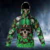 Fluky Saint Patrick’s Day Skull 3D Bandana Hoodie