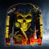 Grim Reaper Fire Skull Custom 3D Sweatshirt