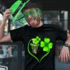Happy St Patrick’s Day Green Skull Shirt Mens