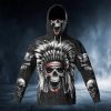 Native American Chief Skull 3D Bandana Hoodie