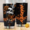 Orange Roses Sugar Skull Custom Tumbler