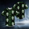 Tribal Green Pattern Of Sugar Skull Baseball Jersey