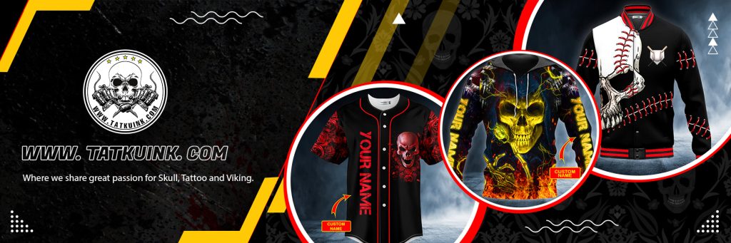 Skull & Viking Graphic Tees | 3D All Over Print Clothing