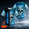 Blue Mechanism Gear Skull Custom Baseball Jersey