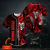 Ghost Red Kross Grim Reaper Skull Custom Baseball Jersey