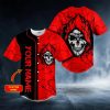 Crack Red Grim Reaper Custom Baseball Jersey