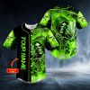 Green Lightning Grim Reaper Custom Baseball Jersey