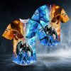 Ice Fire Wolf Grim Reaper Fire Lightning Skull Baseball Jersey