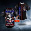 Patriotism Offends You American Flag Cross Gun Skull Custom Baseball Jersey