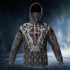 Death Angel Cross Skull 3D Bandana Hoodie