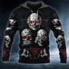 IDK IDC IDGAF Skull 3D Hoodie
