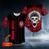 Brocade Pattern 15 Native Skull Custom Baseball Jersey