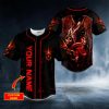 Red Dragon Trap The Hunt Skull Custom Baseball Jersey
