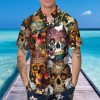 Skull With Diamond Crown Hawaiian Shirt, Hawaiian Button Up Shirt, Aloha Shirts