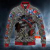CSA Flag Prayer Ghost Skull Personalized Baseball Jacket