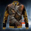 Runic Compass Viking Warrior Skull Personalized Baseball Jacket
