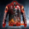 Death Rob Reaper Fire Skull Personalized Baseball Jacket