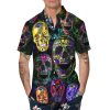 Multiverse Skull Hawaiian Shirt, Hawaiian Button Up Shirt, Tropical Shirts For Men
