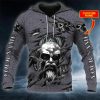 Odin King Skull Viking Custom 3D Hoodie
