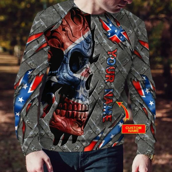 CSA Flag Skull Custom 3D Sweatshirt