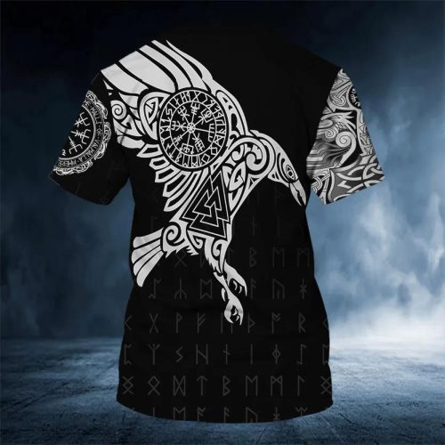 A MOONLIT RAVEN Vikings Fantasy Mythology Crow Uomo Cotton - Foto 11