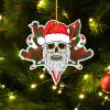 Santa Claus Skull Crossed Candies Christmas Ornament