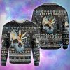 Skull Weed Unisex Ugly Christmas Sweater, Skull Xmas Sweater