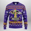 Baltimore Ravens Funny Grinch Ugly Christmas Sweater, Grinch Xmas Sweater