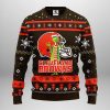 Cleveland Browns Funny Grinch Ugly Christmas Sweater, Grinch Xmas Sweater