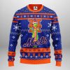 New York Mets Funny Grinch Ugly Christmas Sweater
