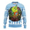 North Carolina Tar Heels Grinch Hug Ugly Christmas Sweater