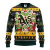 Oakland Athletics 12 Grinch Xmas Day Ugly Christmas Sweater