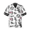 Pattern Logo White Sox Hawaiian Shirt, MLB Hawaiian Shirt