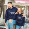 I Love You To The Moon And Back Matching Hoodies For Couple
