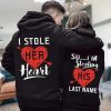 I Stole Her Heart So I Am Stealing His Last Name Matching Hoodies For Couple