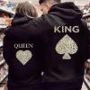 King And Queen Lion Matching Hoodies For Couple